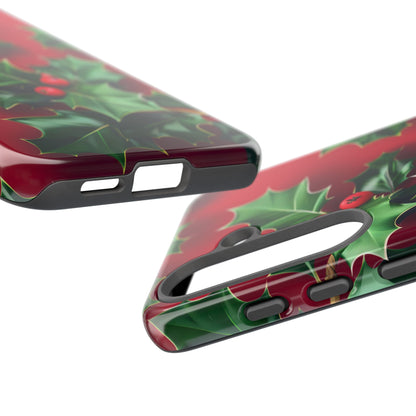 Holly Berry Bloom – Tough Glossy Samsung Galaxy Case