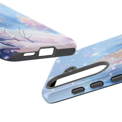 Frosted Winter Forest – Tough Glossy Samsung Galaxy Case