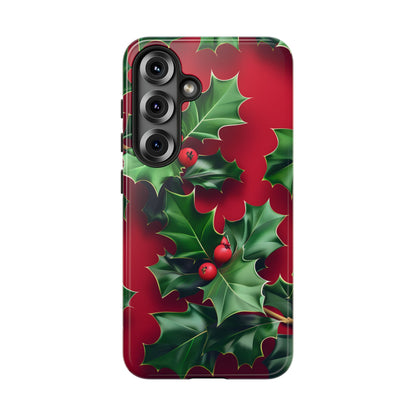 Holly Berry Bloom – Tough Glossy Samsung Galaxy Case