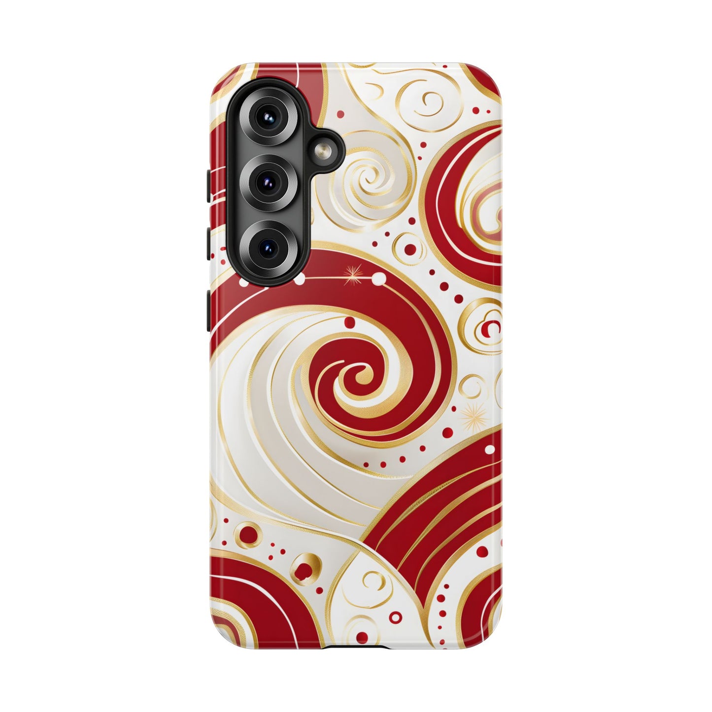 Golden Candy Swirl – Tough Glossy Samsung Galaxy Case
