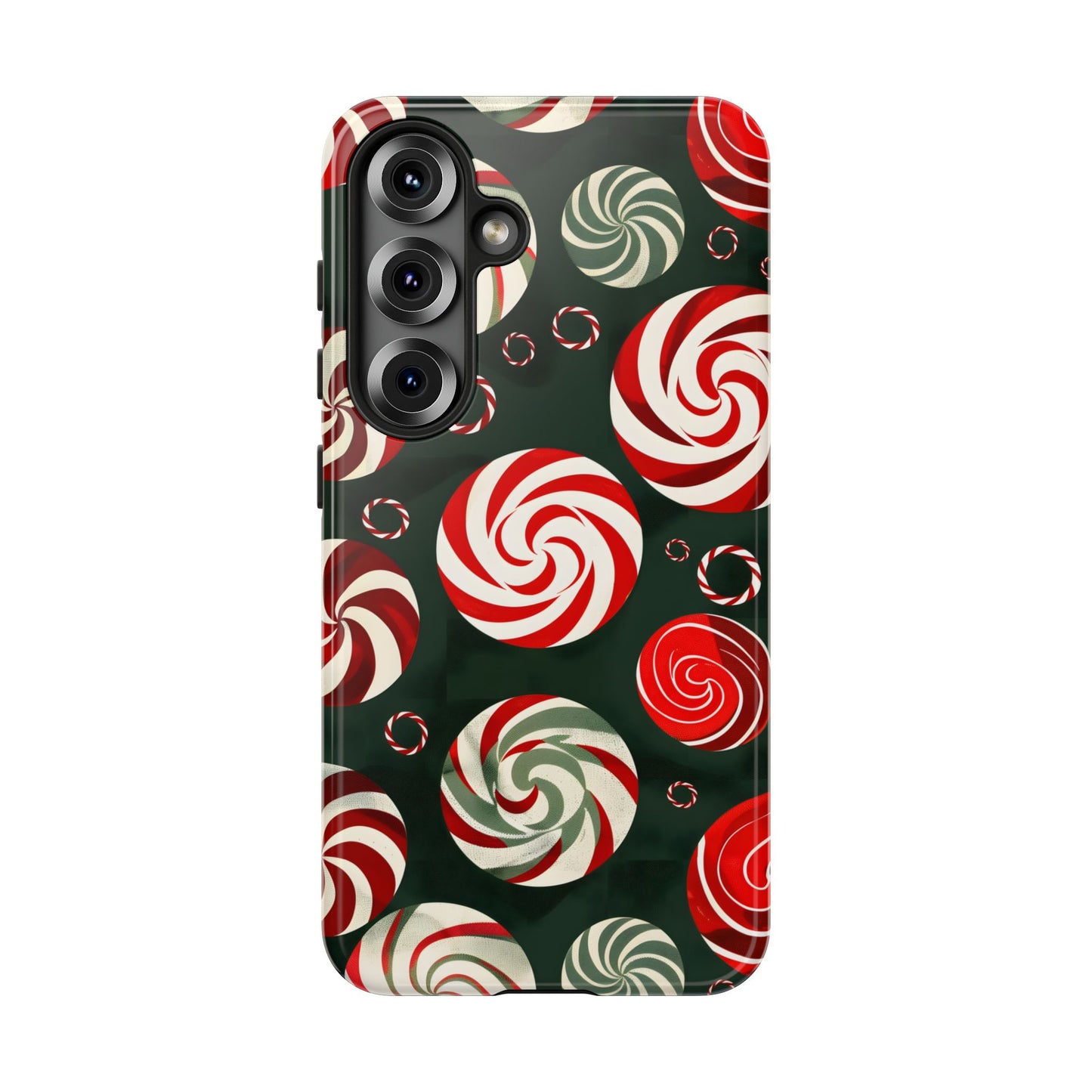 Peppermint Swirl Burst – Tough Glossy Samsung Galaxy Case