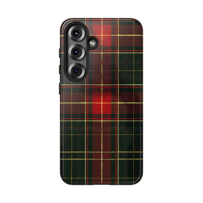 Classic Christmas Tartan – Tough Glossy Samsung Galaxy Case