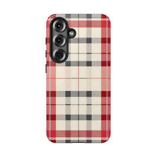 Winter Tartan Classic – Tough Glossy Samsung Galaxy Case