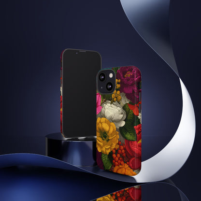 Midnight Bloom – Tough Glossy iPhone Case