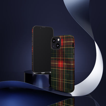 Classic Christmas Tartan – Tough Glossy iPhone Case