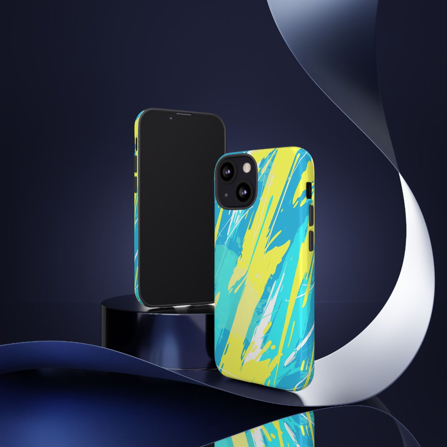 Neon Surge – Tough Glossy iPhone Case