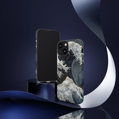 Golden Wave – Tough Glossy iPhone Case