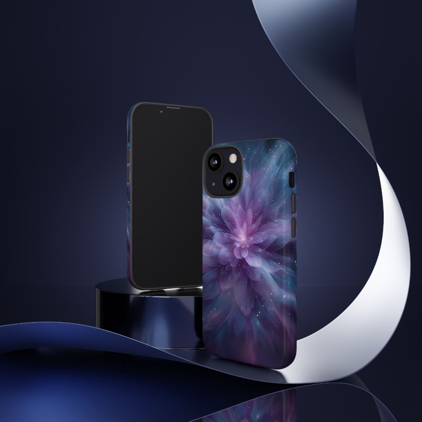Celestial Bloom – Tough Glossy iPhone Case