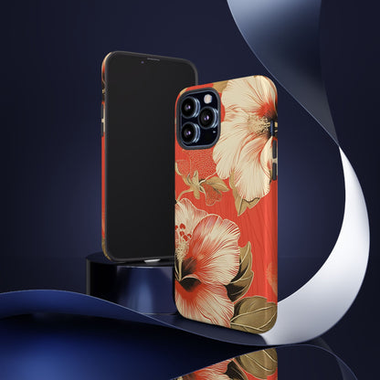 Golden Hibiscus – Tough Glossy iPhone Case