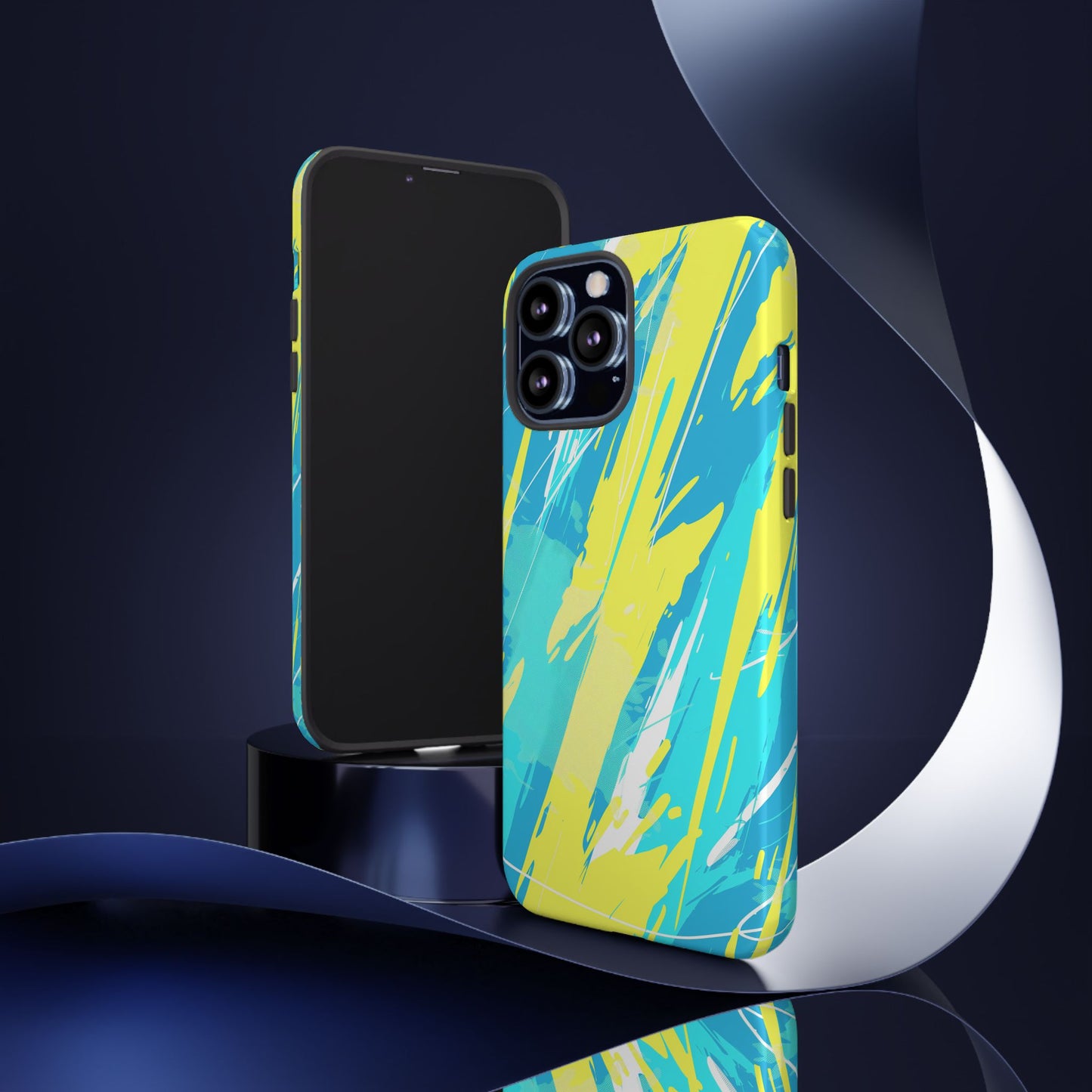 Neon Surge – Tough Glossy iPhone Case