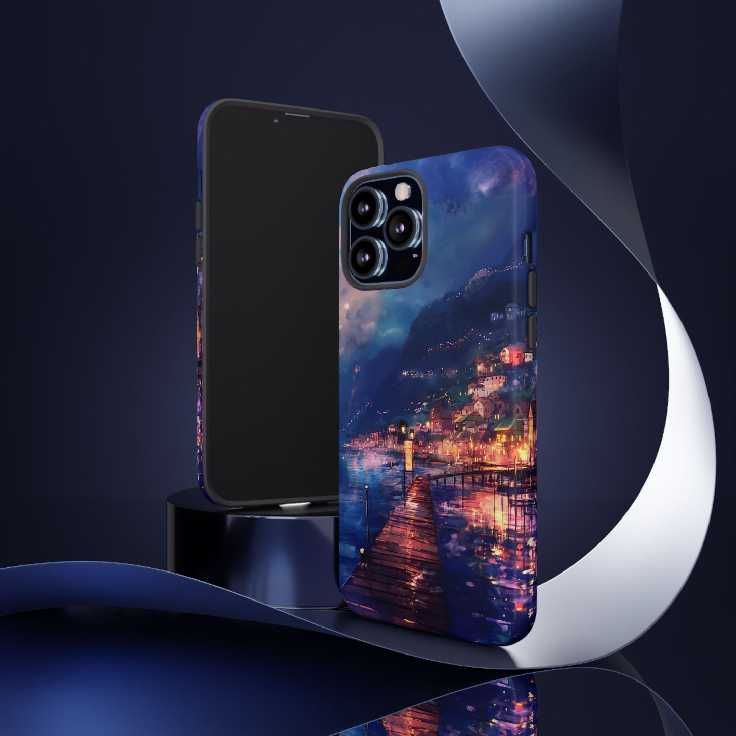 Twilight Harbor – Tough Glossy iPhone Case