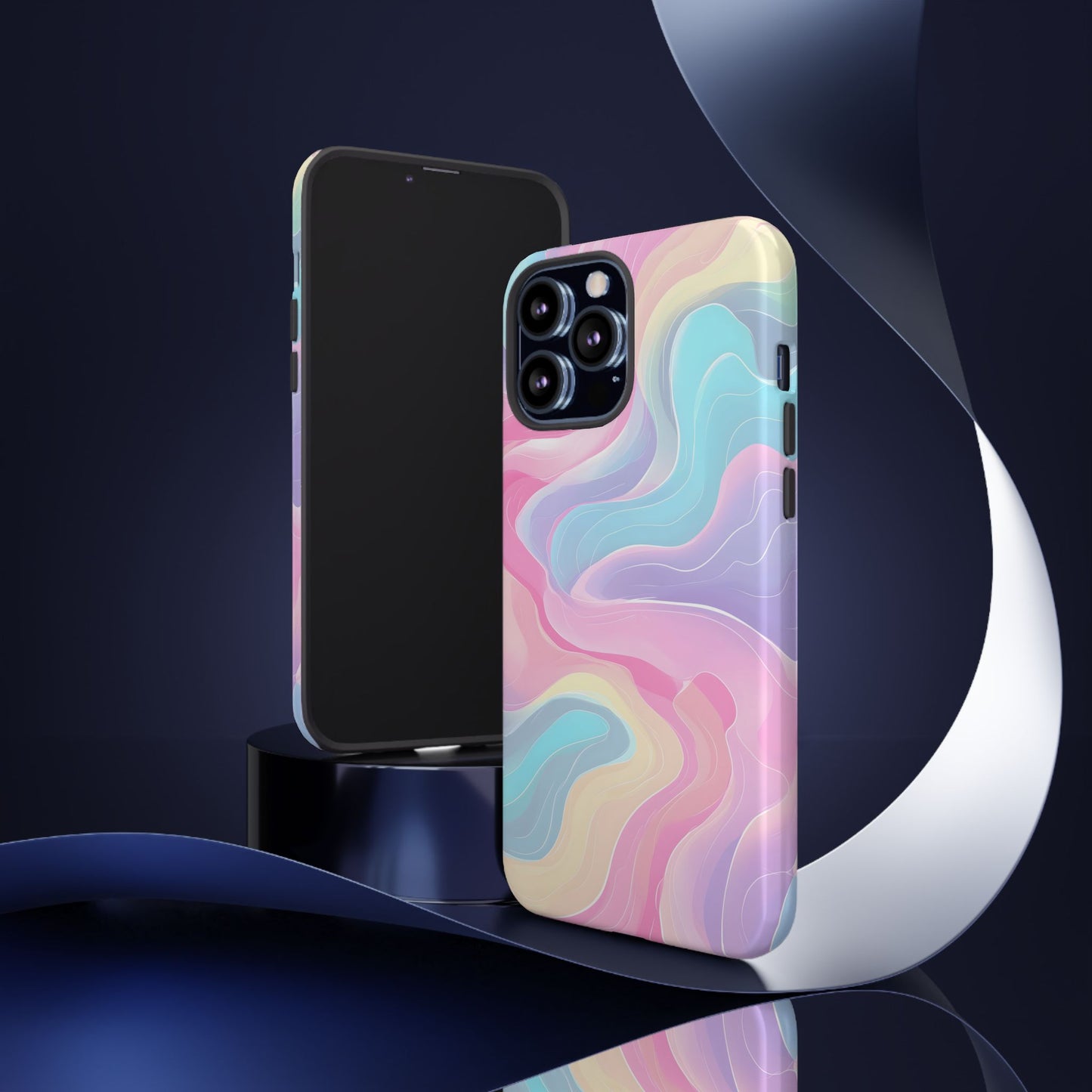 Pastel Mirage – Tough Glossy iPhone Case