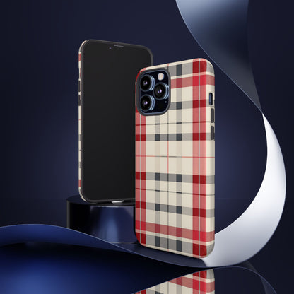 Winter Tartan Classic – Tough Glossy iPhone Case