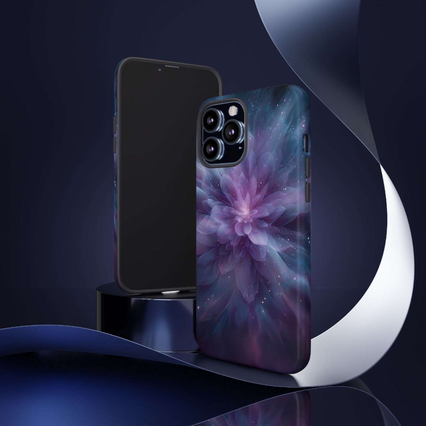 Celestial Bloom – Tough Glossy iPhone Case