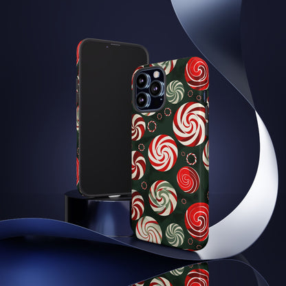 Peppermint Swirl Burst – Tough Glossy iPhone Case