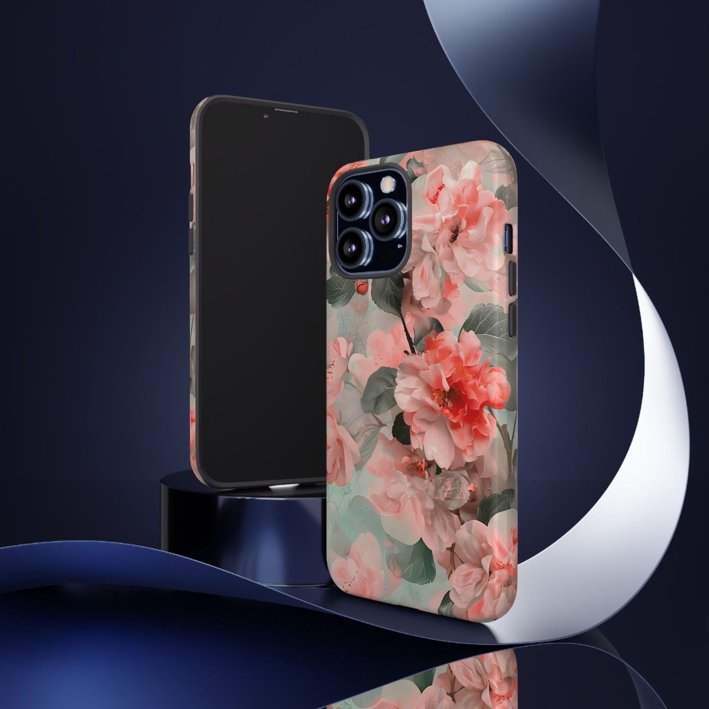 Sakura Drift – Tough Glossy iPhone Case