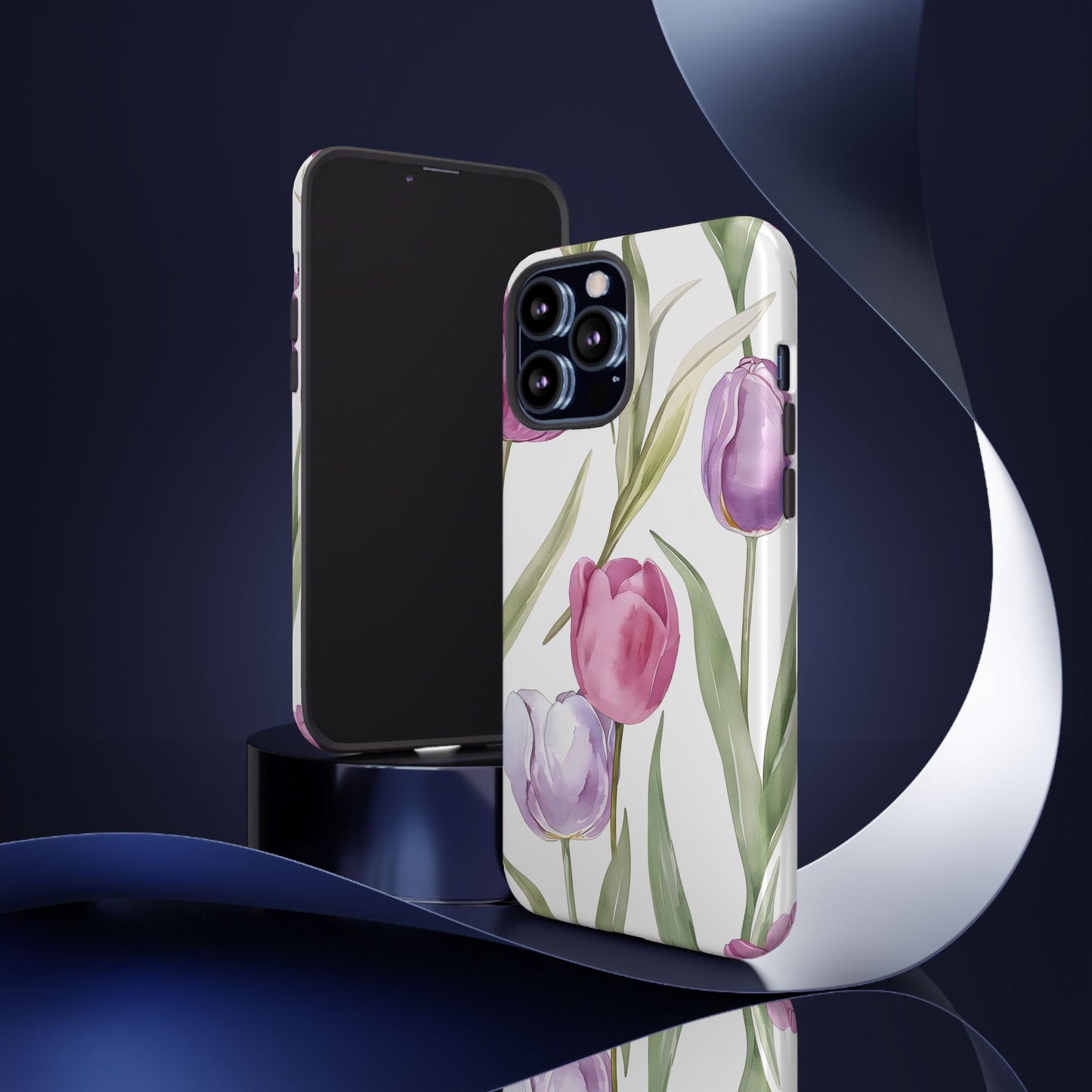 Tulip Serenade – Tough Glossy iPhone Case