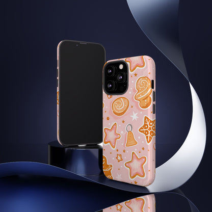 Gingerbread Sweet Stars – Tough Glossy iPhone Case