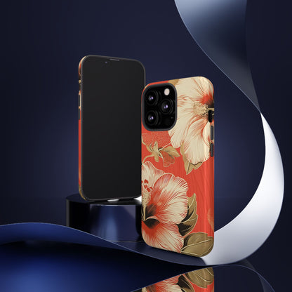 Golden Hibiscus – Tough Glossy iPhone Case