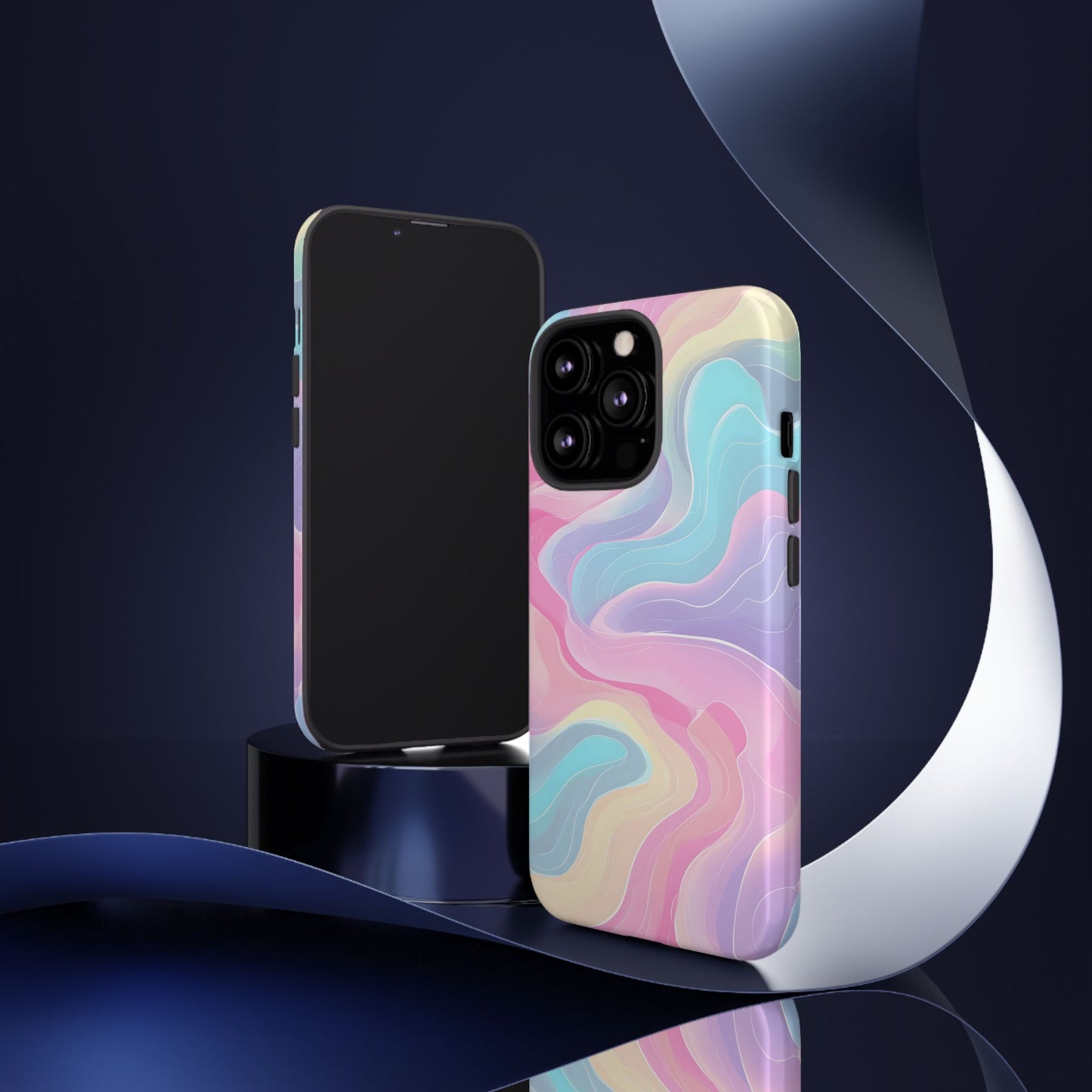 Pastel Mirage – Tough Glossy iPhone Case