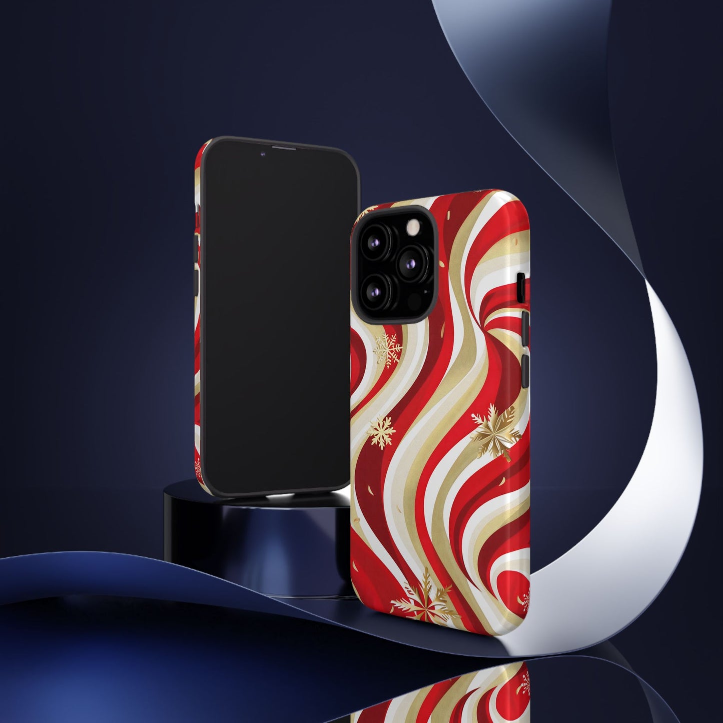 Peppermint Waves – Tough Glossy iPhone Case