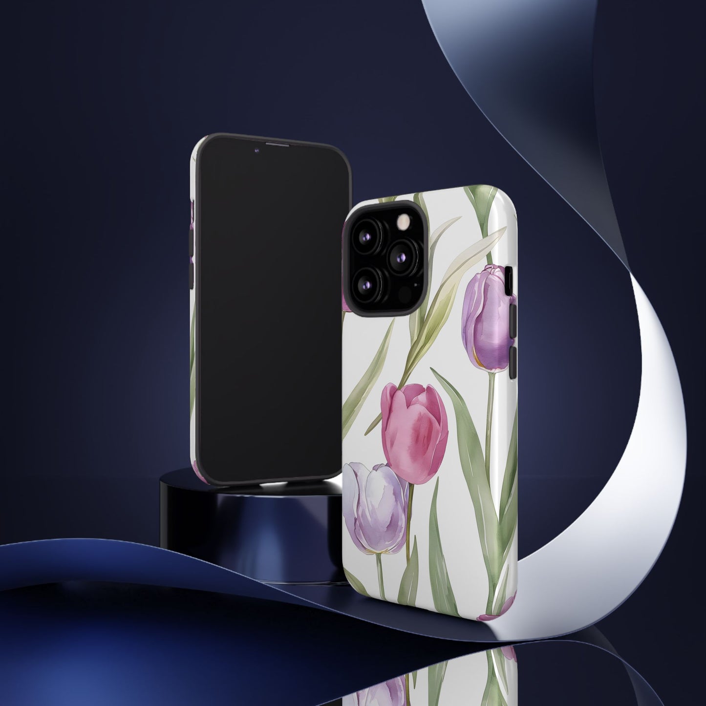 Tulip Serenade – Tough Glossy iPhone Case