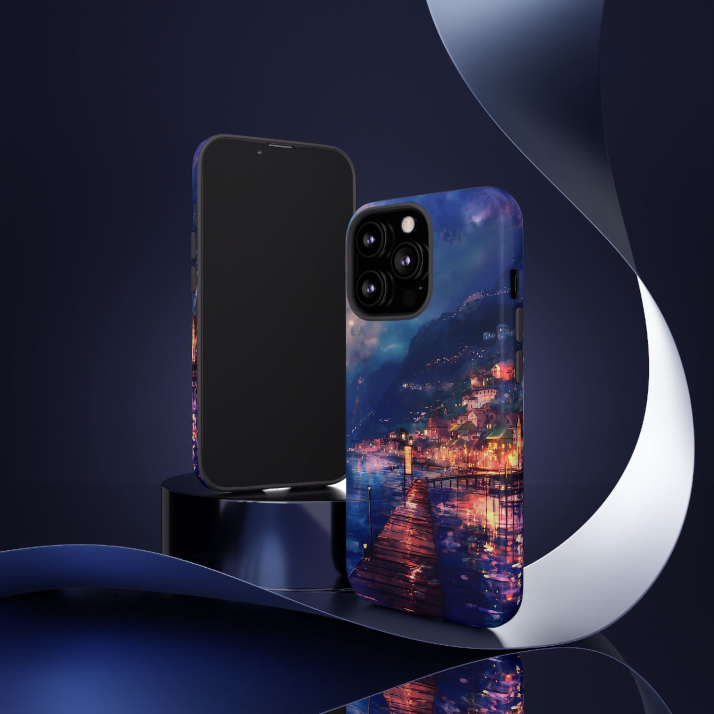Twilight Harbor – Tough Glossy iPhone Case
