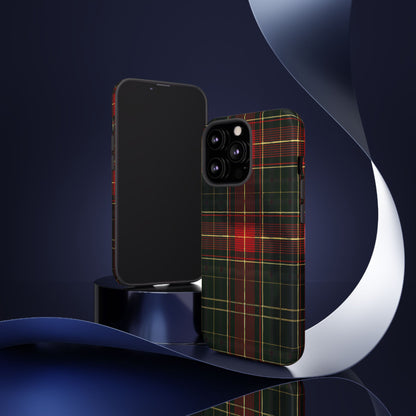 Classic Christmas Tartan – Tough Glossy iPhone Case