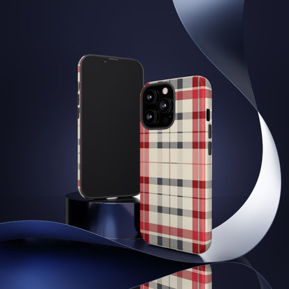 Winter Tartan Classic – Tough Glossy iPhone Case