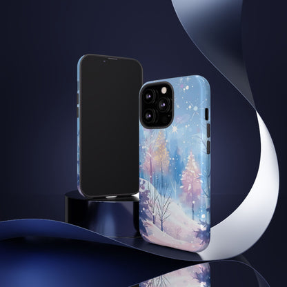 Frosted Winter Forest – Tough Glossy iPhone Case