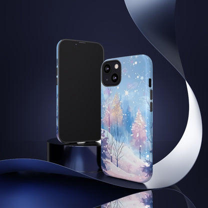 Frosted Winter Forest – Tough Glossy iPhone Case