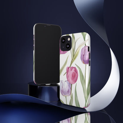 Tulip Serenade – Tough Glossy iPhone Case