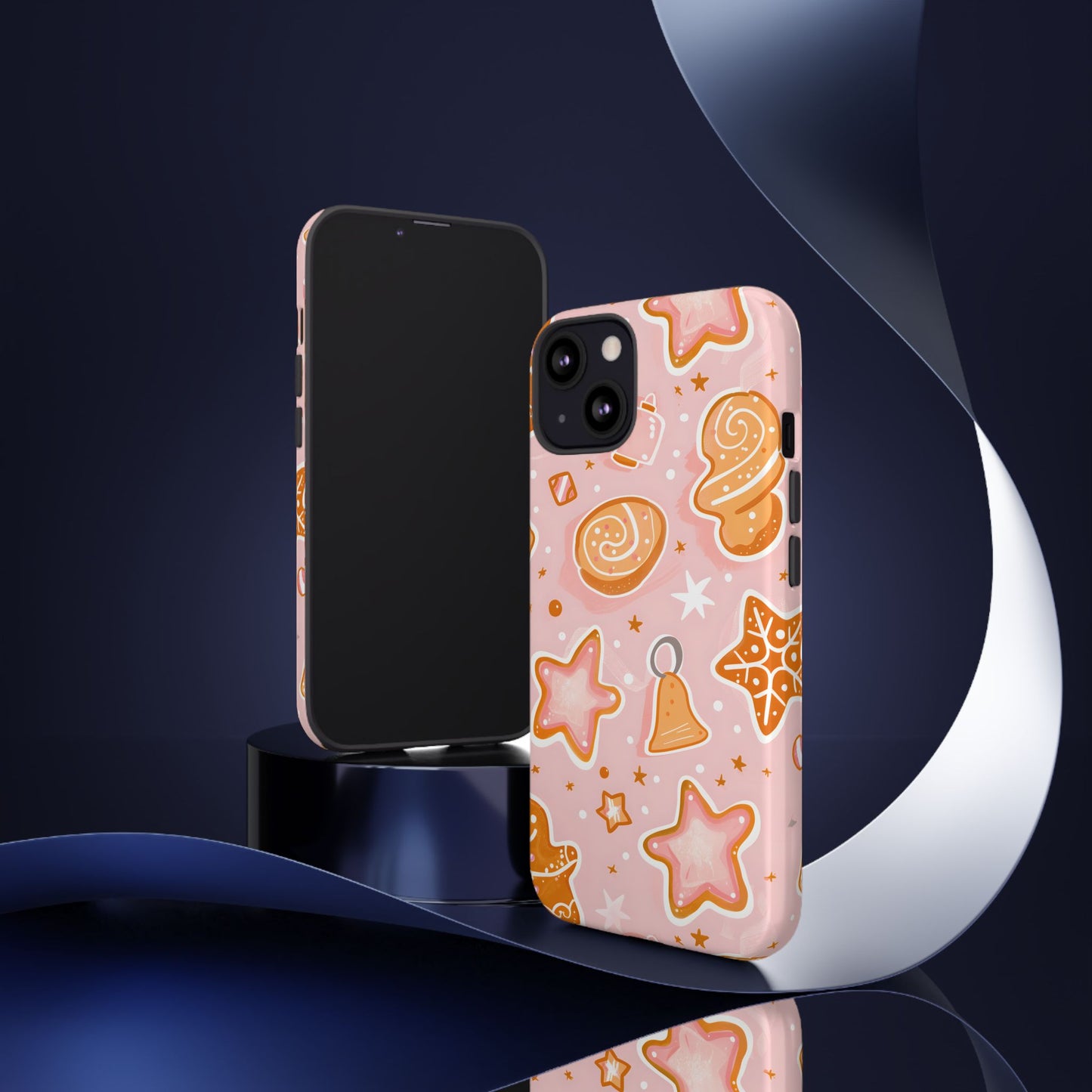 Gingerbread Sweet Stars – Tough Glossy iPhone Case