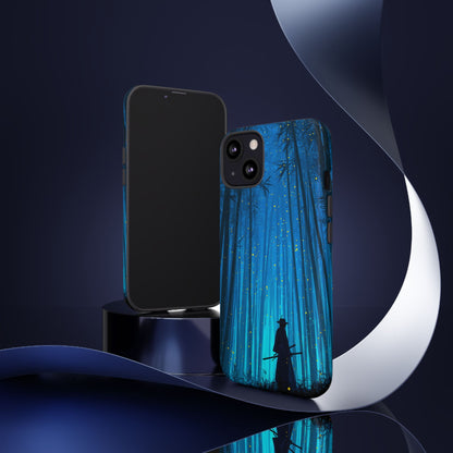 Shadowed Bamboo Sentinel – Tough Glossy iPhone Case
