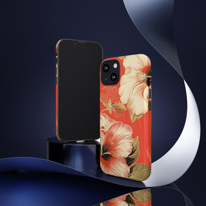 Golden Hibiscus – Tough Glossy iPhone Case