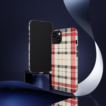 Winter Tartan Classic – Tough Glossy iPhone Case