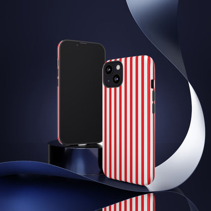 Candy Cane Stripes – Tough Glossy iPhone Case