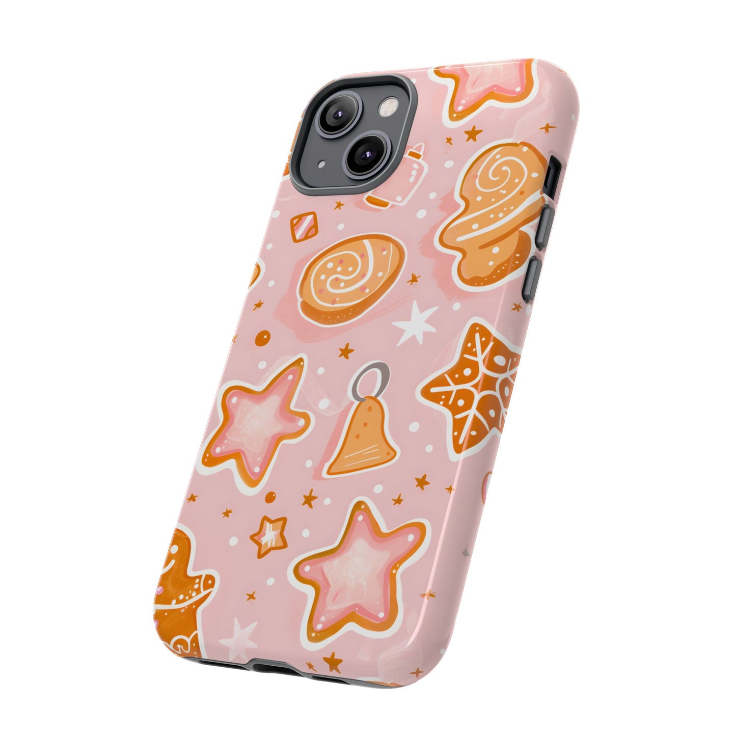 Gingerbread Sweet Stars – Tough Glossy iPhone Case