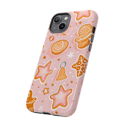 Gingerbread Sweet Stars – Tough Glossy iPhone Case