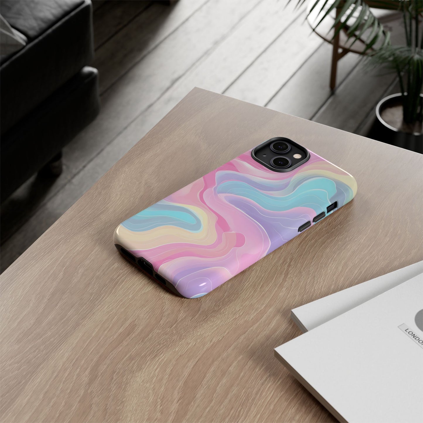 Pastel Mirage – Tough Glossy iPhone Case