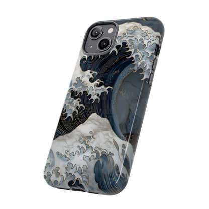 Golden Wave – Tough Glossy iPhone Case