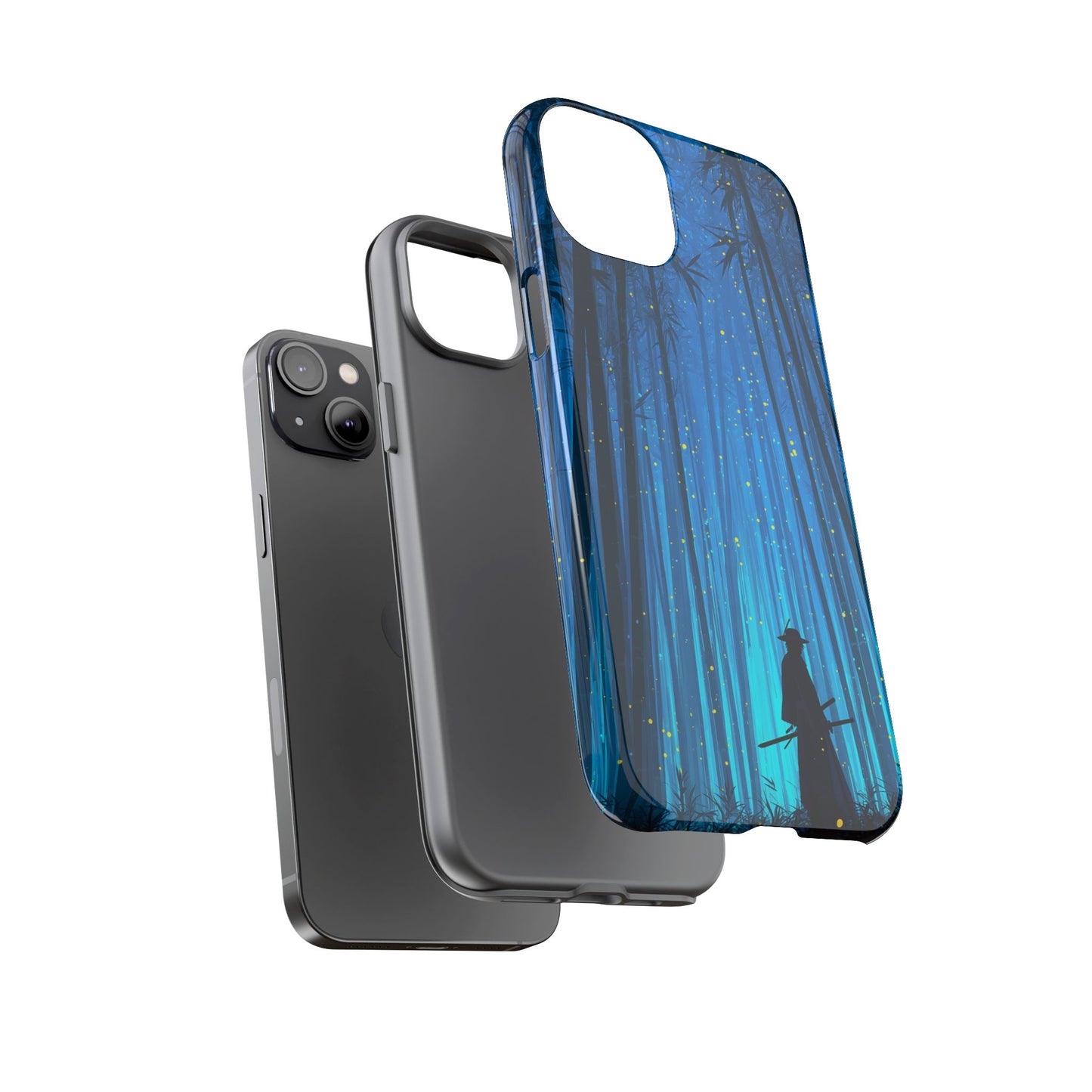 Shadowed Bamboo Sentinel – Tough Glossy iPhone Case