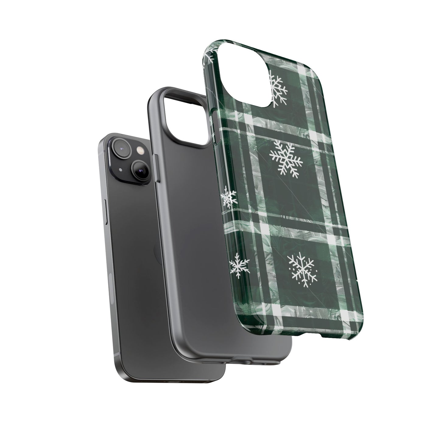 Frosted Tartan – Tough Glossy iPhone Case