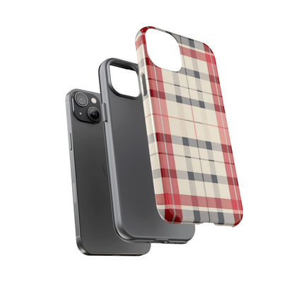 Winter Tartan Classic – Tough Glossy iPhone Case