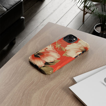 Golden Hibiscus – Tough Glossy iPhone Case