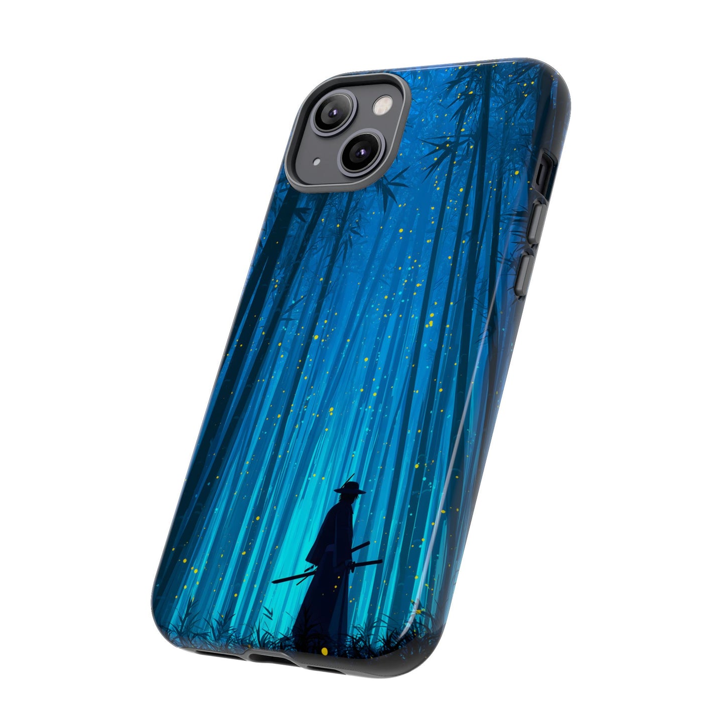 Shadowed Bamboo Sentinel – Tough Glossy iPhone Case