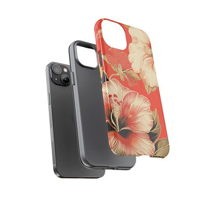 Golden Hibiscus – Tough Glossy iPhone Case