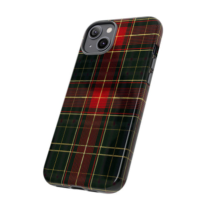 Classic Christmas Tartan – Tough Glossy iPhone Case