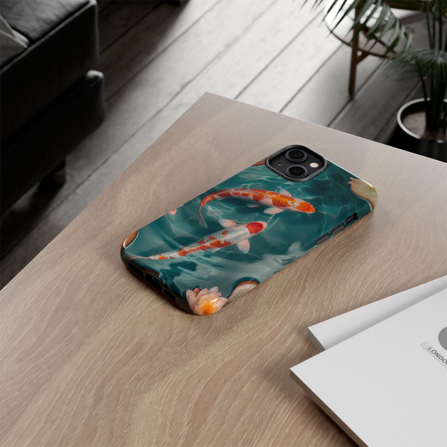 Tranquil Koi Pond – Tough Glossy iPhone Case