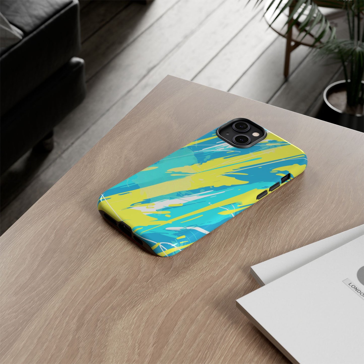 Neon Surge – Tough Glossy iPhone Case